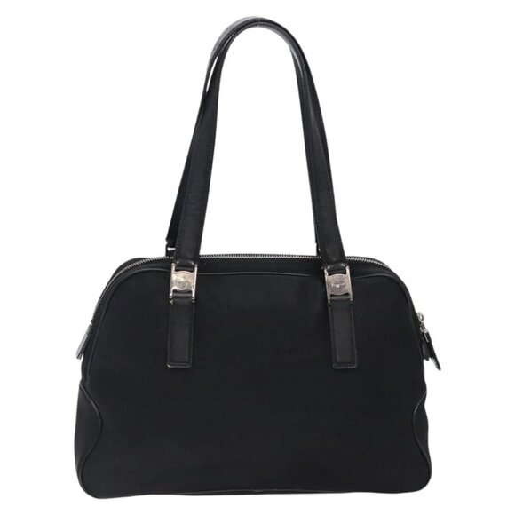 Salvatore Ferragamo Hand Bag Nylon Black Auth cl500 - Picture 15 of 16